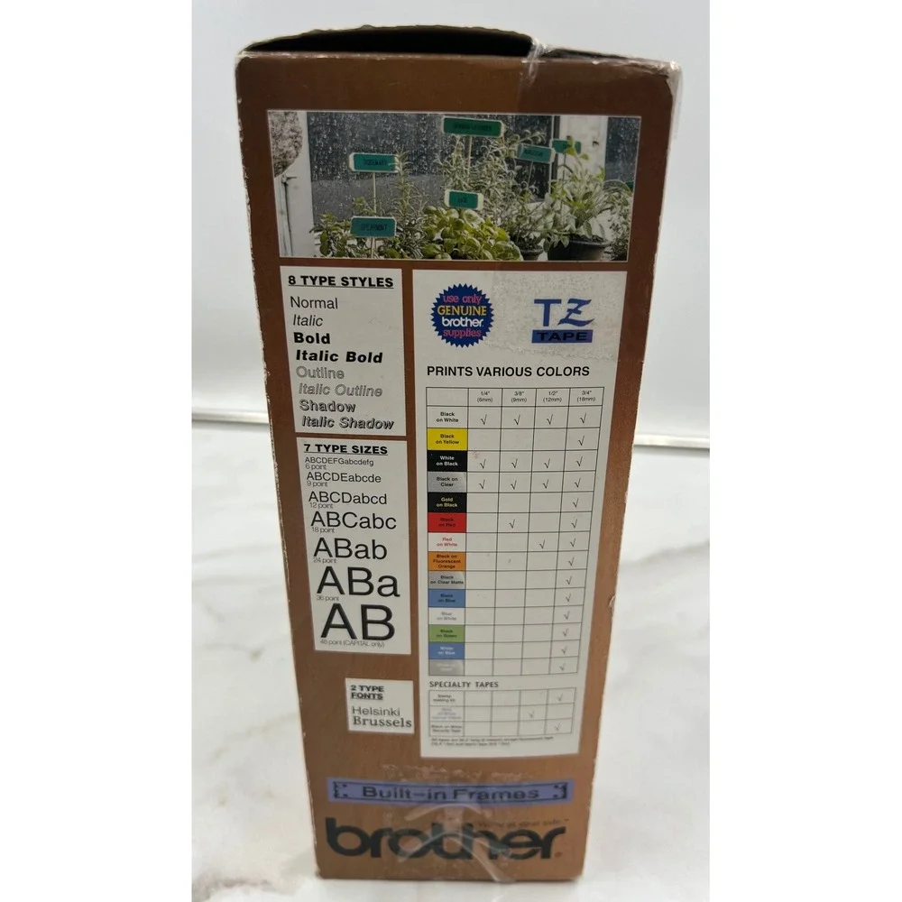 Brother P-Touch PT-1800 Electronic Label Maker System Laminated Tape Open Box